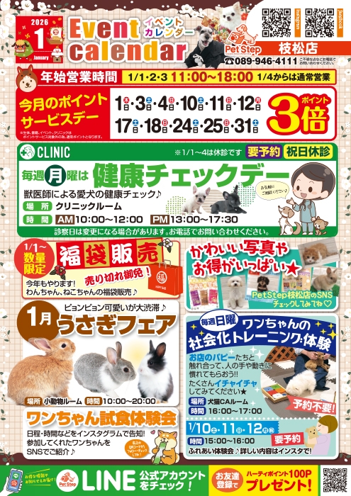 松山枝松店のイベント案内