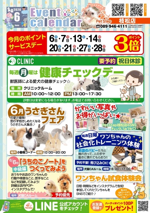松山枝松店のイベント案内 松山枝松店のイベント案内